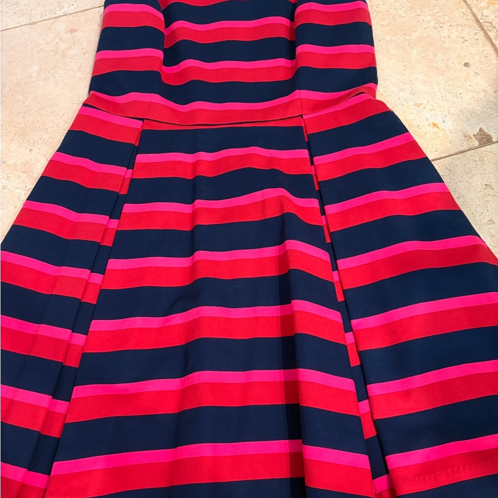 Elizabeth McKay Navy and Pink Dress